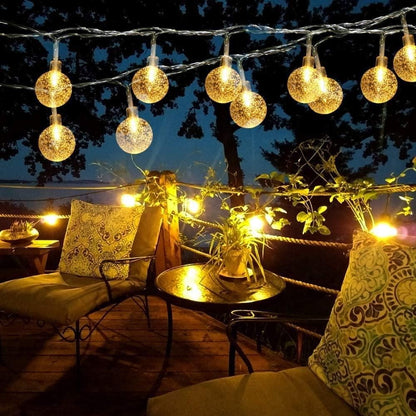 LED Crystal Balls String Light